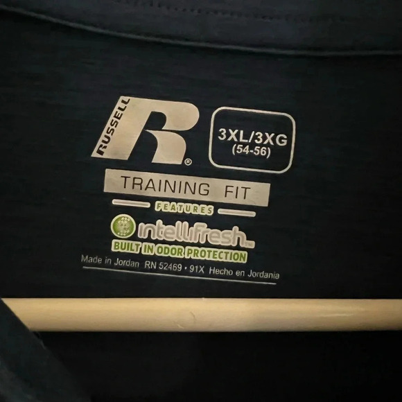 3XL Russell Athletic Pullover in Turquoise - Picture 3 of 5